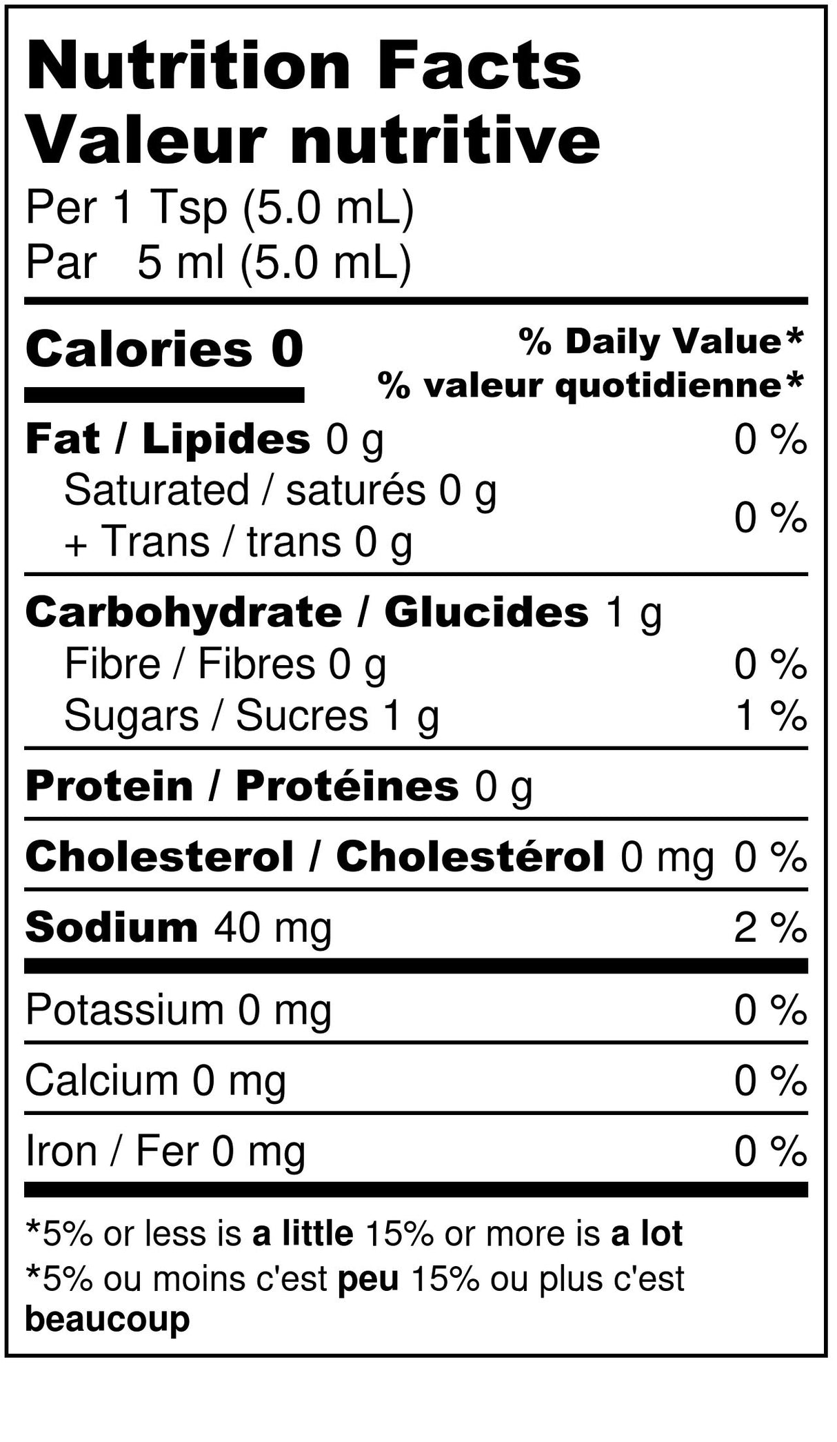 275mL Heavenly Horseradish Hot Sauce - Nutrition Facts - Maritime Madness
