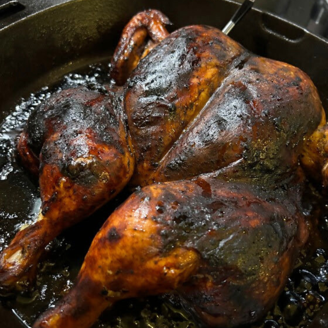 Spatchcock Black Garlic Chicken