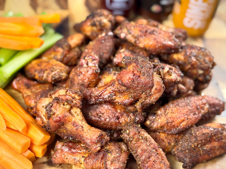 CRISPY SMOKED CHICKEN WINGS (TRAEGER METHOD)