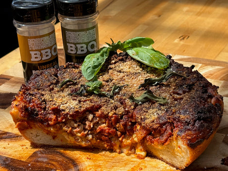 Smoked Chicago-Style Deep Dish Pizza