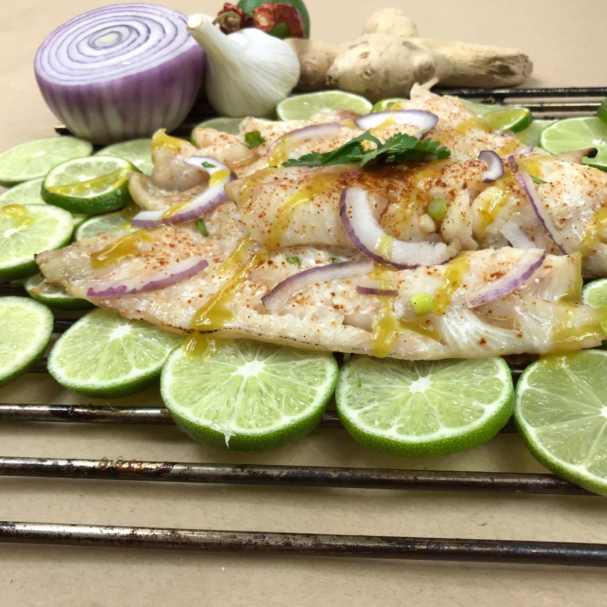 Haddock Grilled on a Bed of Limes - Maritime Madness