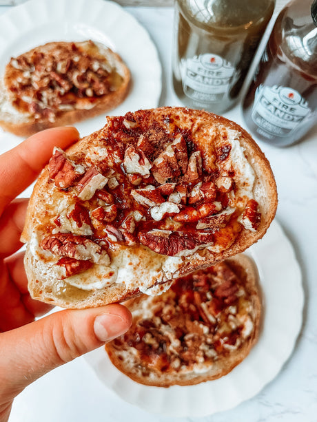 Sweet & Spicy Candied Pecan Goat Cheese Sliders