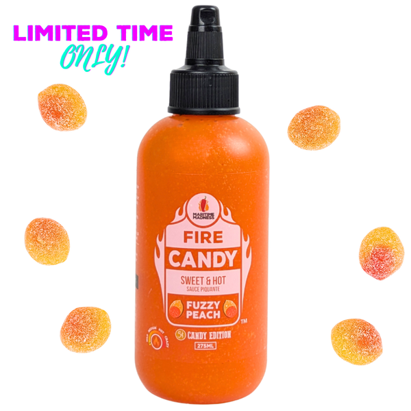 275mL Fuzzy Peach 5¢ Candy Hot Sauce *Limited Edition*