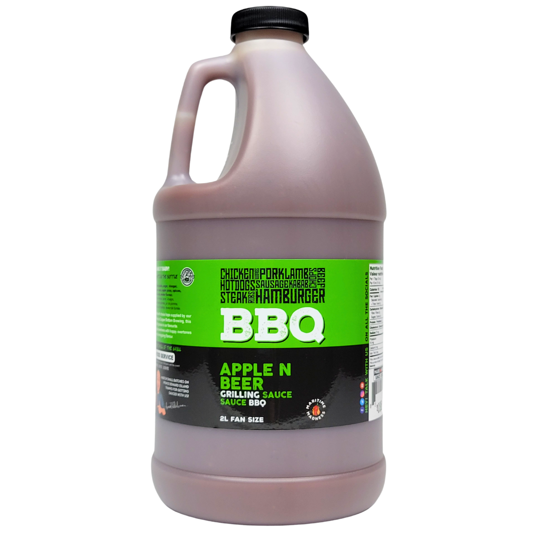 2L Fan Size Apple N' Beer BBQ Sauce