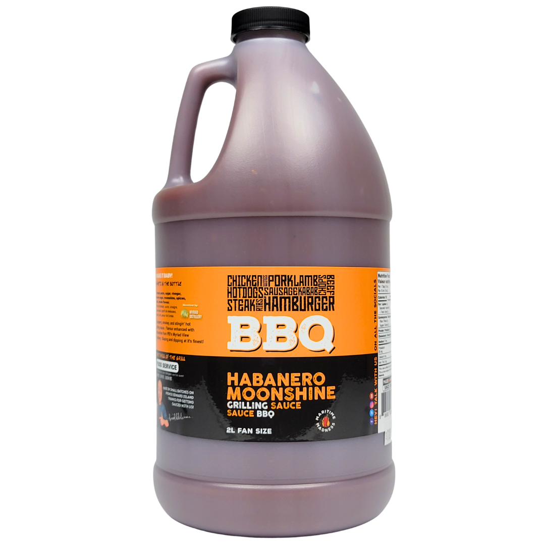 2L Fan Size Habanero Moonshine BBQ Sauce