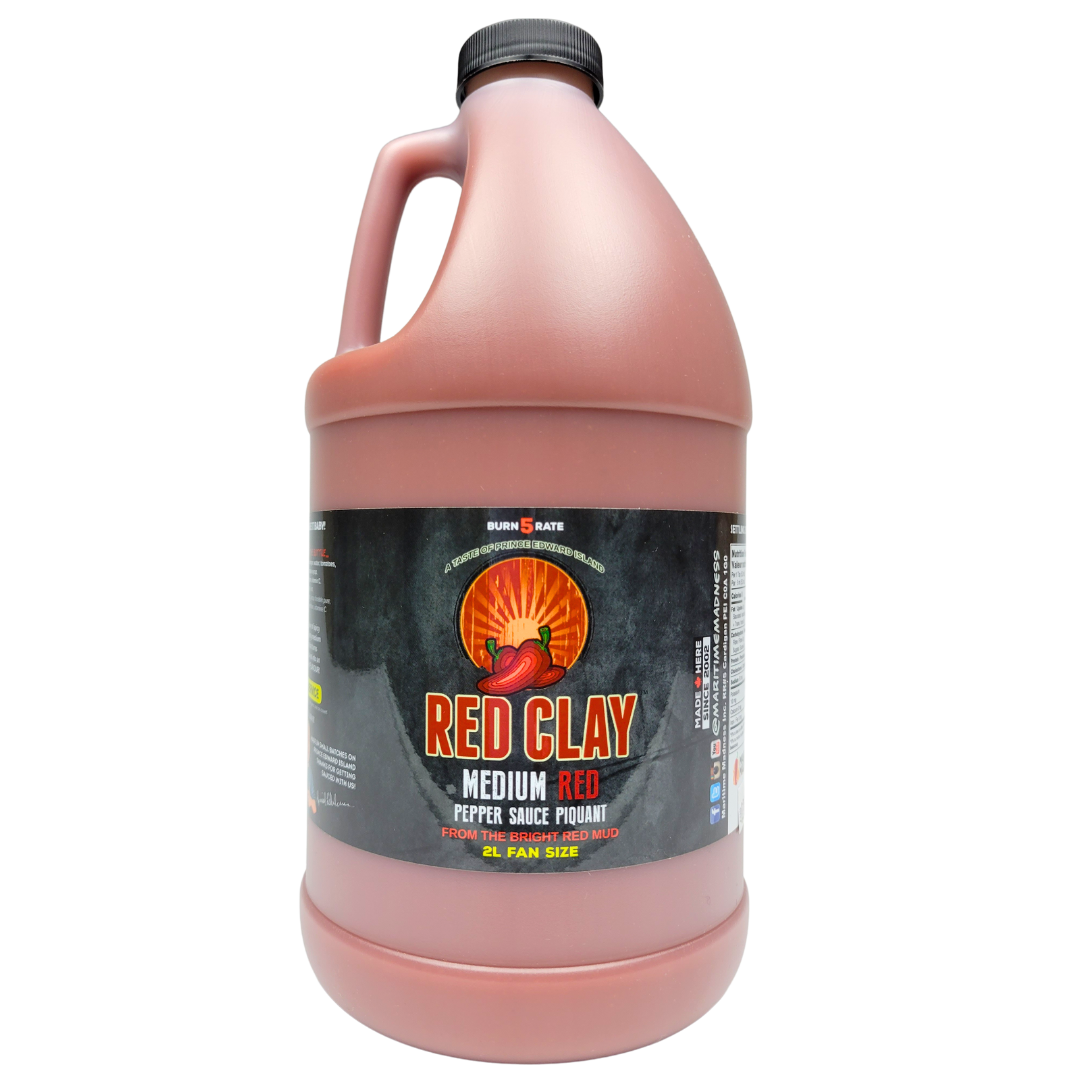 2L Fan Size Red Clay Medium Hot Sauce