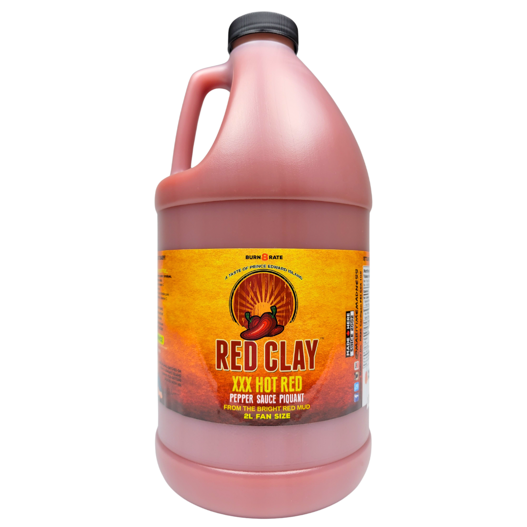 2L Fan Size Red Clay XXX Hot Sauce