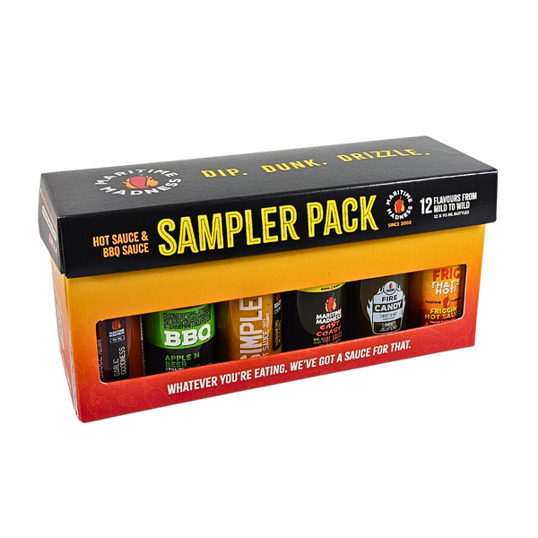 邦楽 BALZAC MCR company extra sampler Box The Sampler Pack - 12 Bold Sauces in Travel Size – Maritime Madness