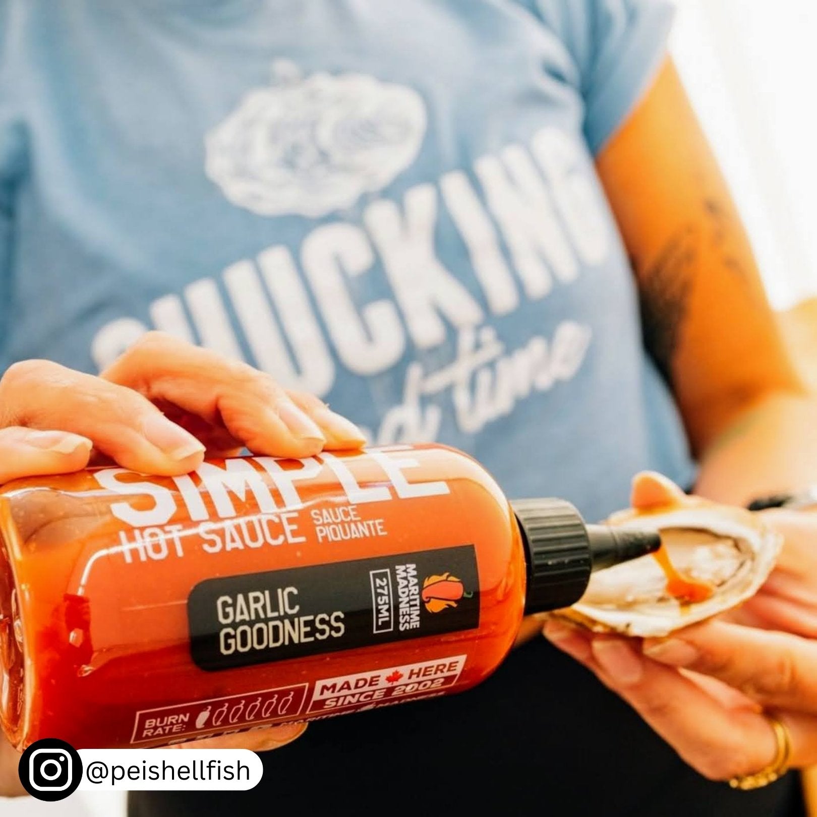 275mL Simple Garlic Goodness Hot Sauce - Mild & Flavorful