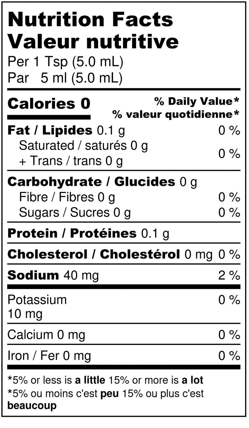 2L Fan Size Habanero Mustard - Nutrition Facts - Maritime Madness