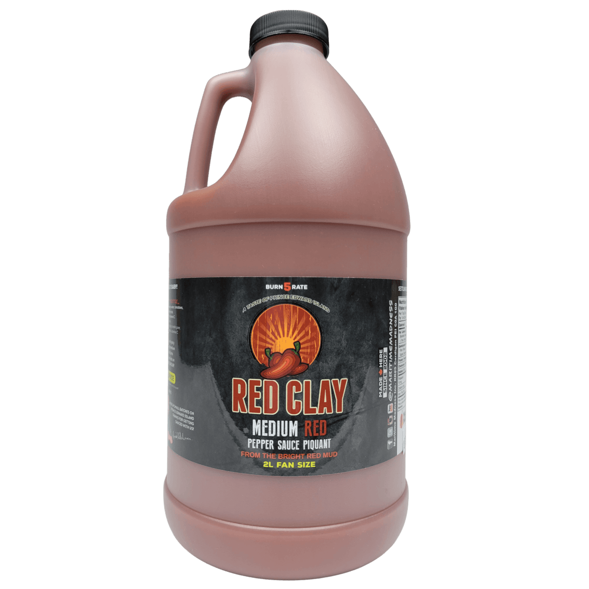 2L Fan Size Red Clay Medium Hot Sauce