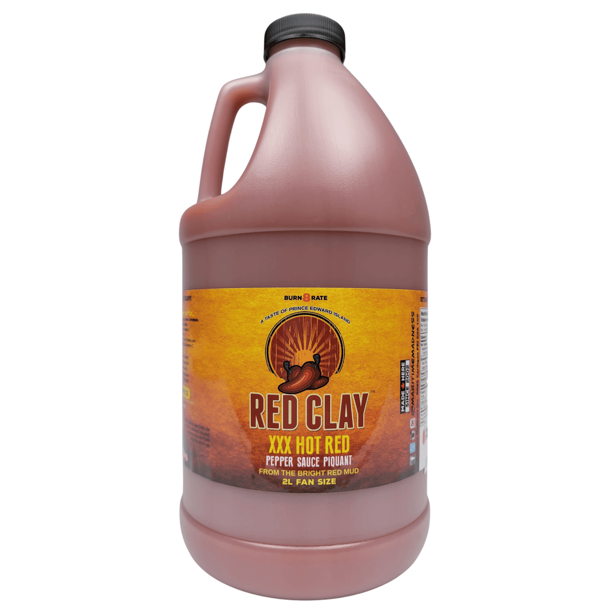 2L Fan Size Red Clay XXX Hot Sauce