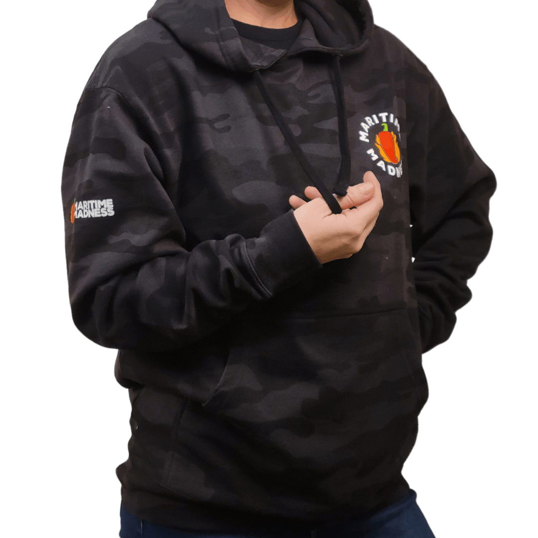 Chilihead Black Camo Unisex Hoodie - Maritime Madness