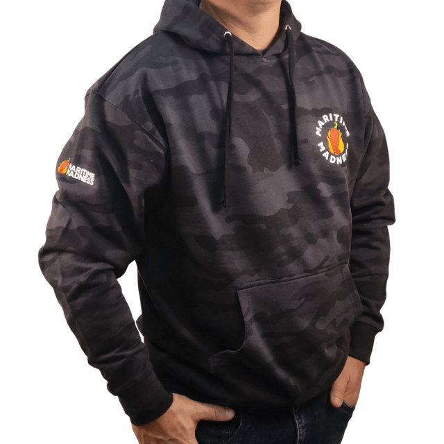 Chilihead Black Camo Unisex Hoodie - Maritime Madness