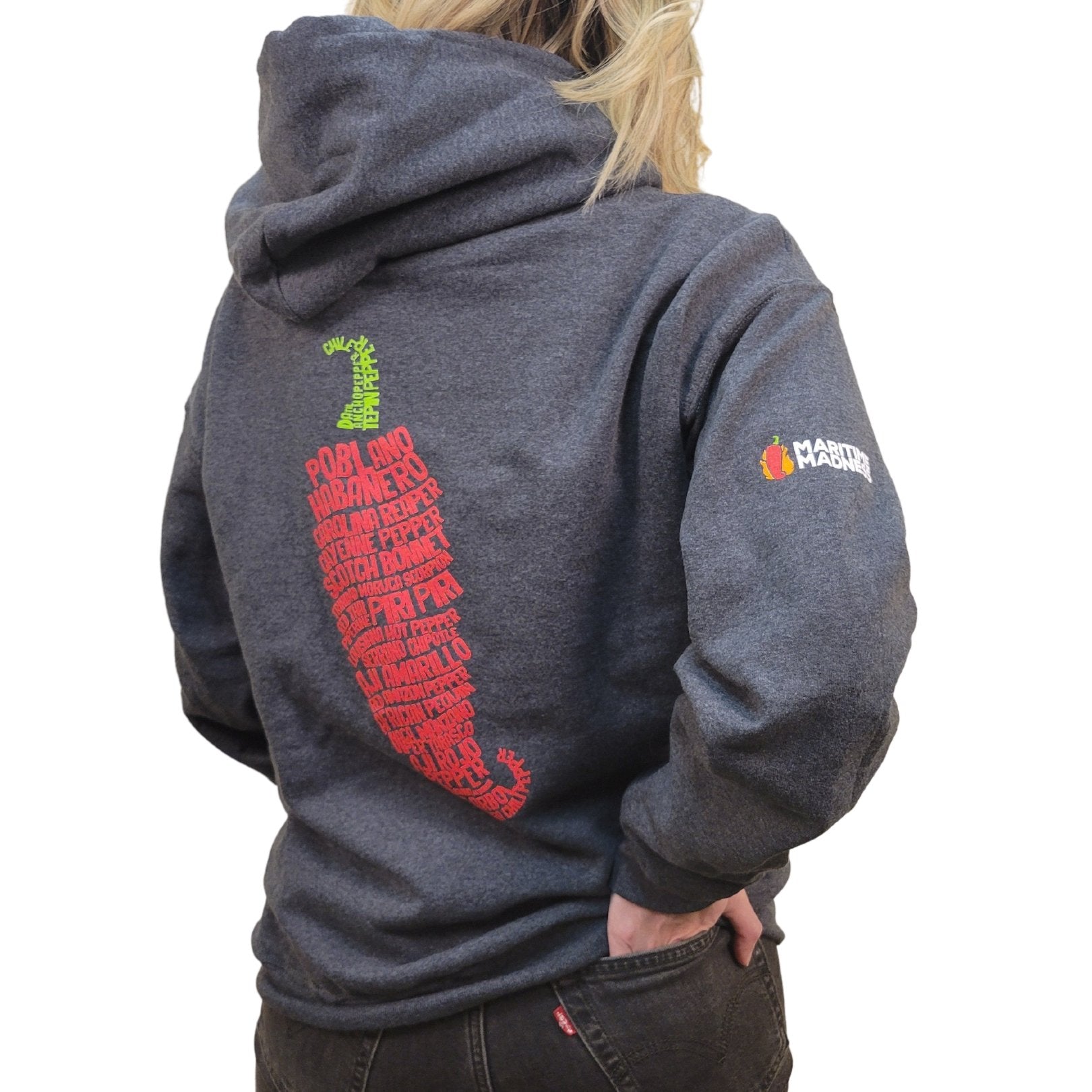 Chilihead Dark Grey Unisex Hoodie Maritime Madness Adult XXL