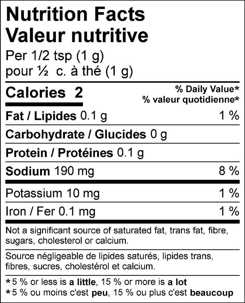 Frig That's Good - Everything Seasoning Nutrition Facts - Maritime Madness